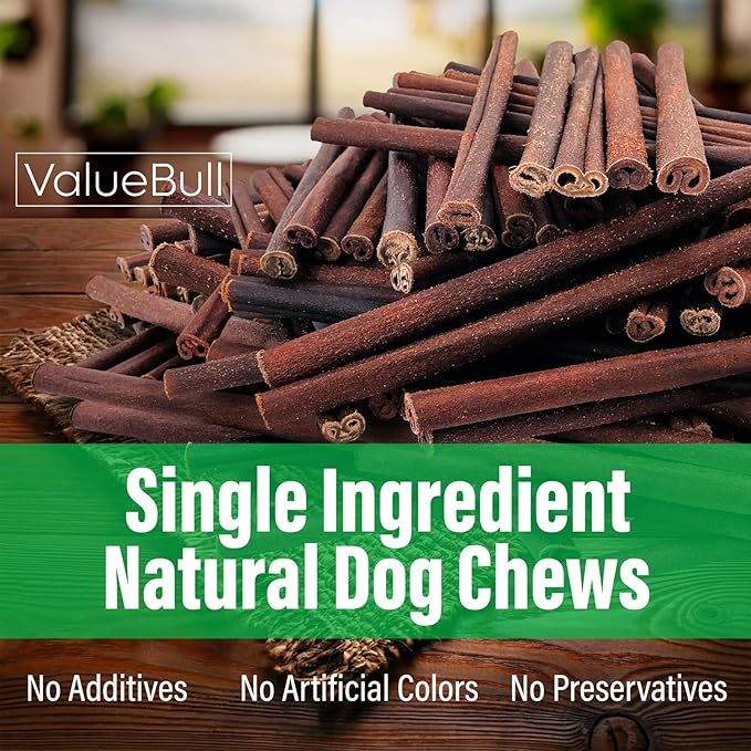 ValueBull Collagen Sticks for Dogs, 12 Inch Medium Chews, Natural Long-Lasting Dog Treats, 200 Count Wholesale Pack - Supports Joints, Skin & Coat with Chondroitin & Glucosamine