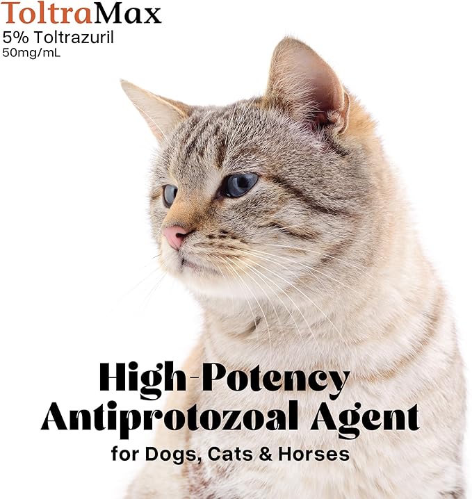 Toltrazuril 5.0% for Horses, Dogs, Cats, 60mL/2 Ounce, for Non-Food Chain Animals, Peanut Butter