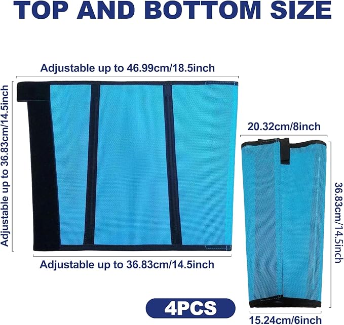 Loose Fitting Horse Fly Boots, Breathable Mesh Boots Protective Horse Leg Wraps, Horse Leggings for Preventing Flies and Mosquitoes Bites-Reduces Leg Fatigue