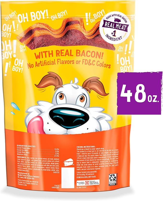 Beggin' Strips, Bacon & Cheese Flavor Dog Snacks, 25-Ounce Bags (Pack Of 2)