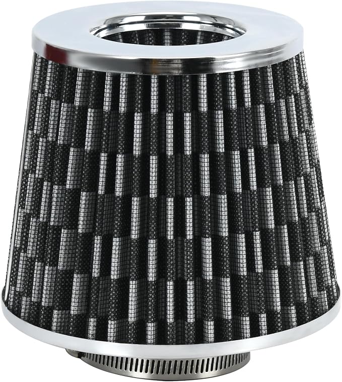 PTNHZ Universal Carbon Fiber 2.5" 63mm High Flow Cold Air Intake Cone Air