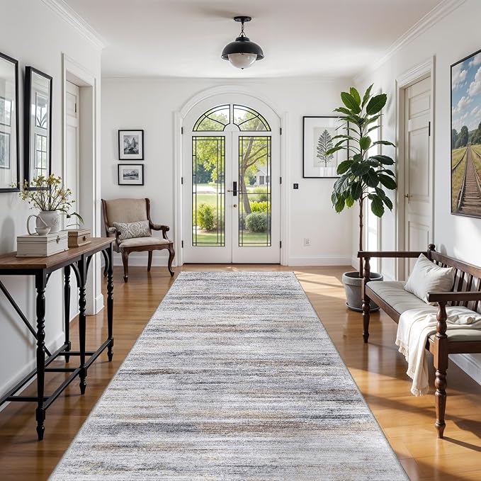 Large Runner Rugs for Hallway 4x16: Non-Slip Washable Wide Carpet