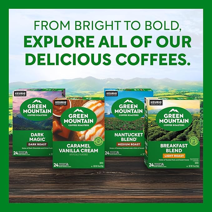 Green Mountain Coffee Roasters Hazelnut Coffee, Keurig Single Serve K-Cup Pods, Light Roast, 48 Count