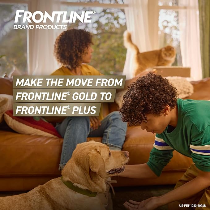 FRONTLINE Gold Flea & Tick Treatment for Small Dogs Up to 5 to 22 lbs., Pack of 3