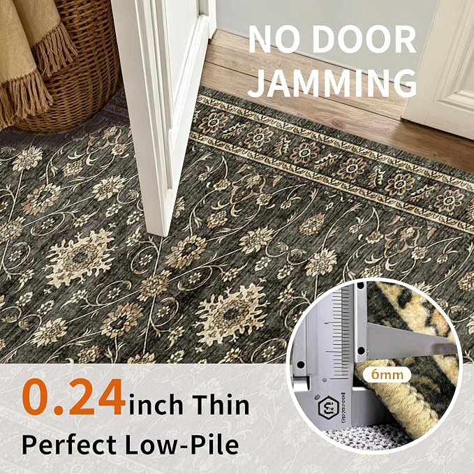 2x6 Non Slip Runner Rugs: Stay-Put Carpet Safe