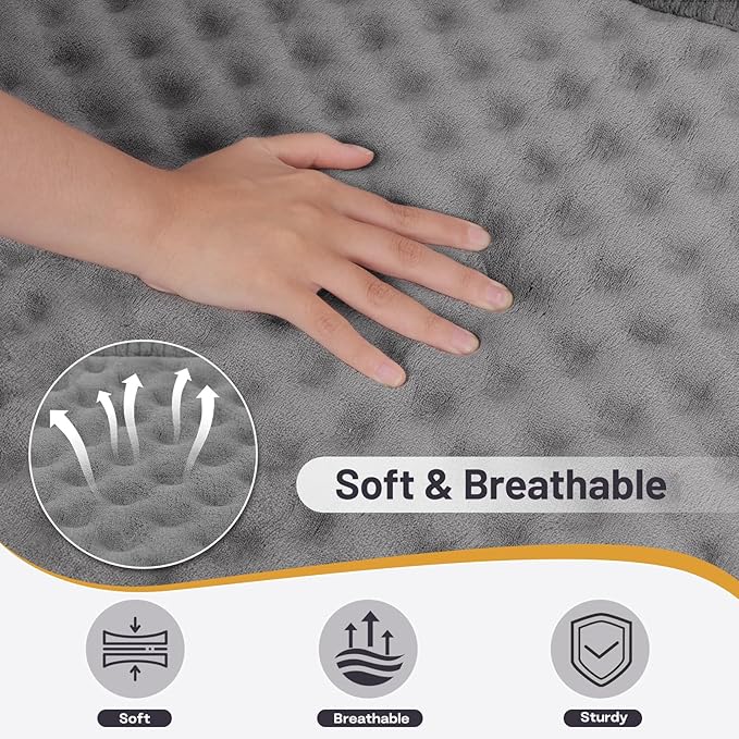 Dog Bed Mat, Soft Foam Dog Crate Pad for Small Medium Dogs, Stylish Bone-Shaped, Anti Slip & Washable Pet Floor Mat Puppy Bed for Crates, Kennel