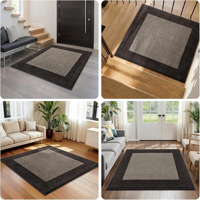 Washable Area Rug 36" x 36", Non Slip Kitchen Rug