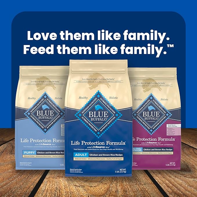 Blue Buffalo Life Protection Formula Adult Dry Dog Food, Helps Build and Maintain Strong Muscles, Made with Natural Ingredients, Salmon & Brown Rice Recipe, 40-lb. Bag