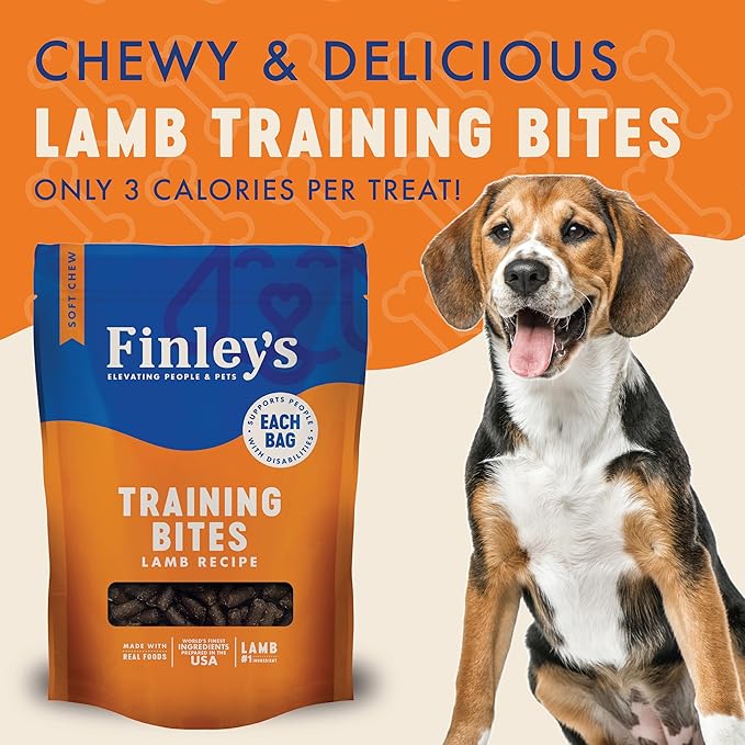 Finley's Training Treats for Puppies, Soft Lamb Dog Treats for All Dogs and Sizes, Limited Ingredient, Low Calories, 16oz, 6 Pack