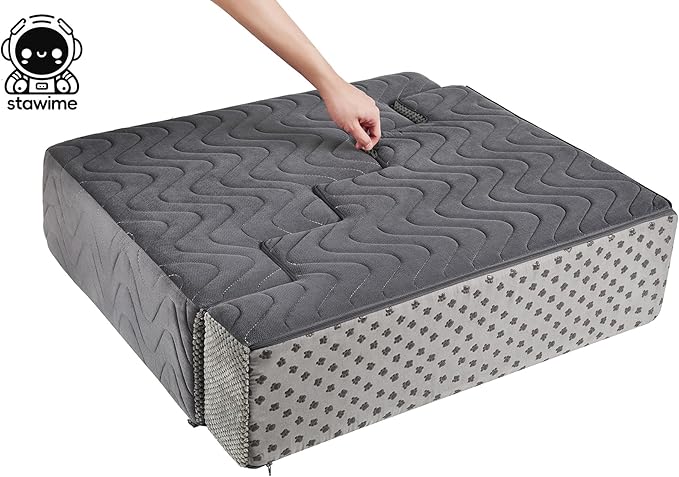 Dog Stairs for Bed, Dog Steps for High Bed, Pet Steps for Small Dogs and Cats, Non-Slip Balanced Pet Ramp Indoor