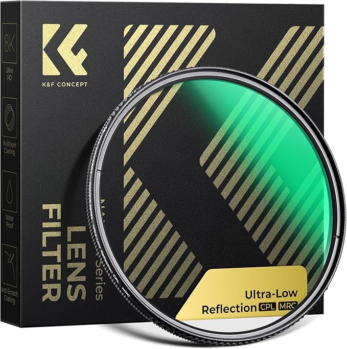 K&F CONCEPT 55mm Ultra-Low Reflectivity Circular Polarizers Filter 28