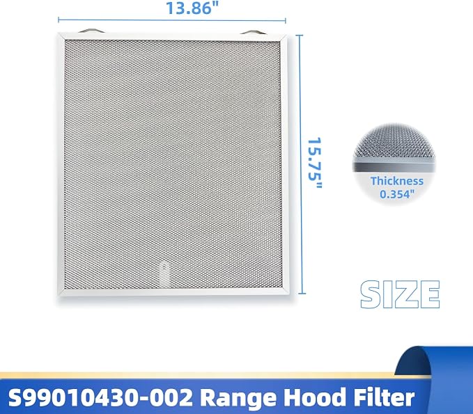 S99010430-002 Range Hood Filter Replacement