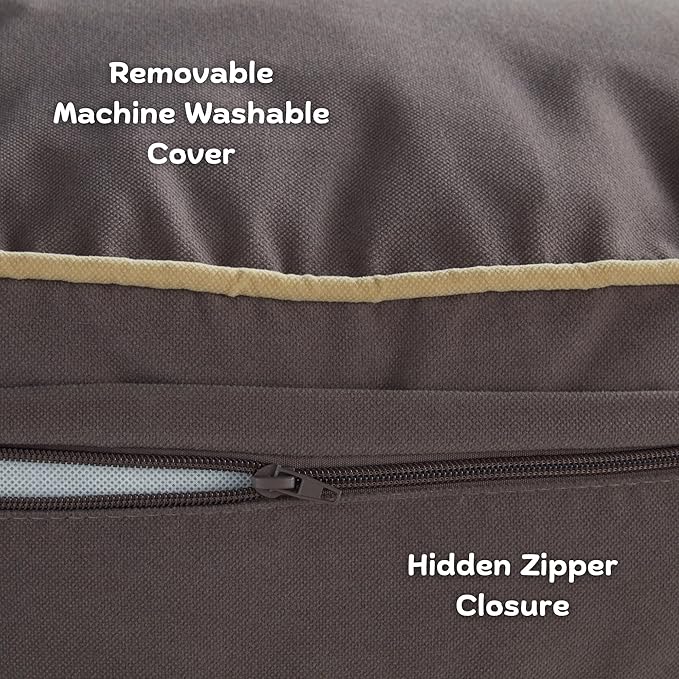 Happy Hounds Scout Round Reversible Pillow Dog Bed, Medium (36" x 36"), Fog