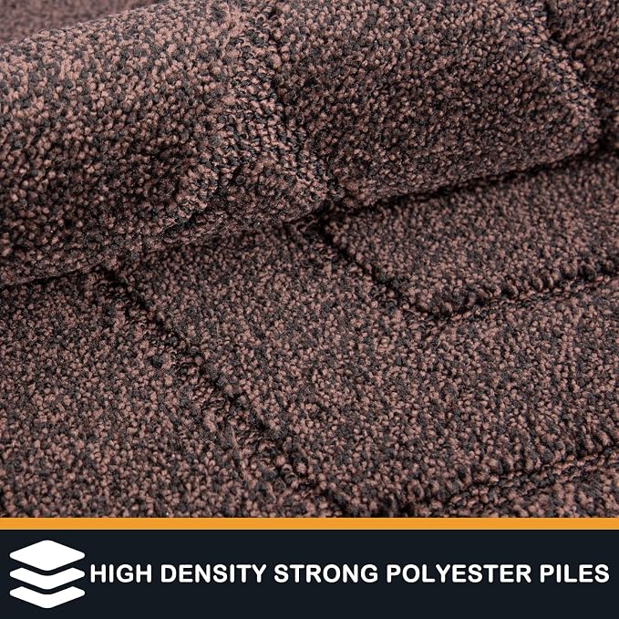 PURRUGS Dirt Trapping Door Mat 32" x 47", Non-Slip Machine Washable Entry Rug