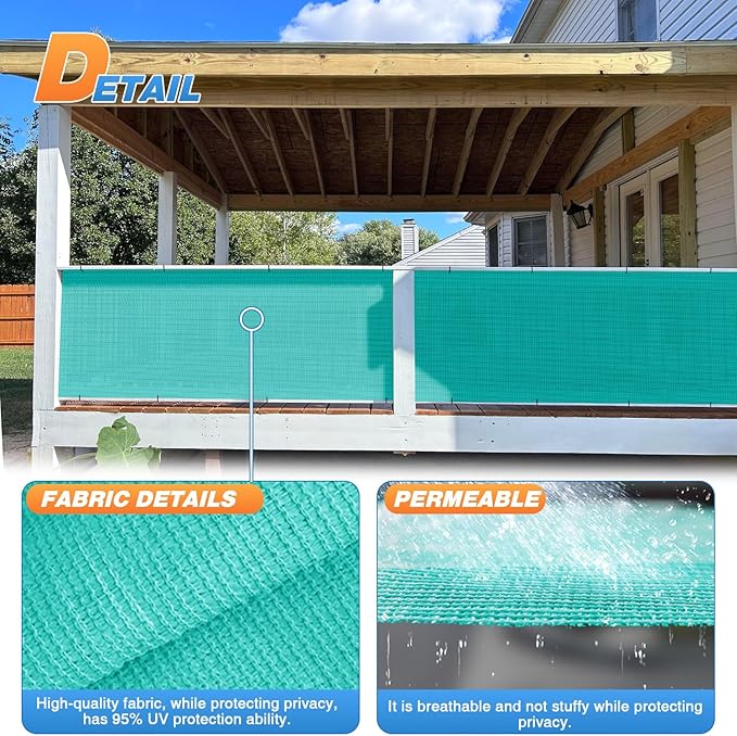 TANG Sun Shade Fabric Roll 8'x124' Shade Cloth