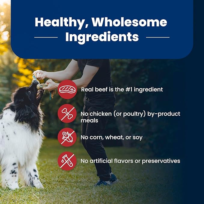 Blue Buffalo Life Protection Formula Adult Dry Dog Food, Helps Build and Maintain Strong Muscles, Made with Natural Ingredients, Beef & Brown Rice Recipe, 40-lb Bag