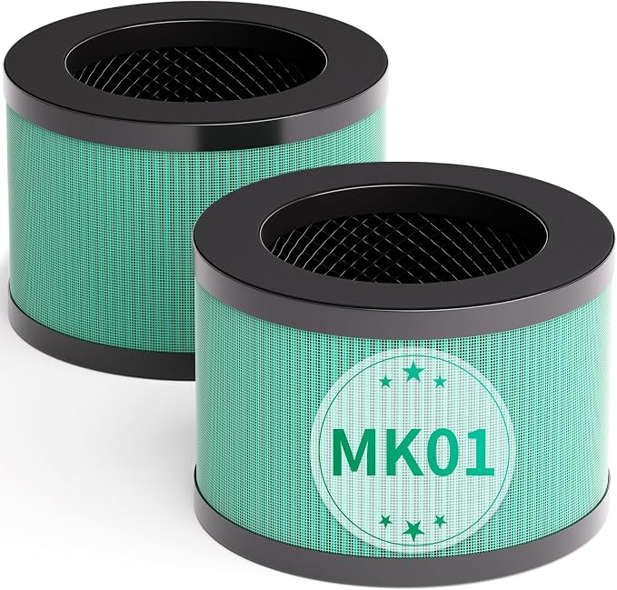 2 Pack MK01 MK06 True HEPA Replacement Filter Compatible