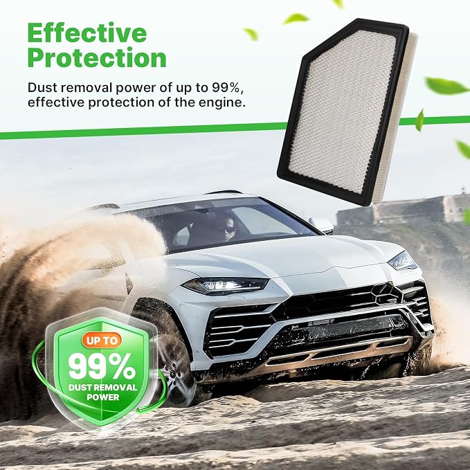 2PCS Engine Air Filter Fit for 2020-2025 2026 Chevrolet Silverado