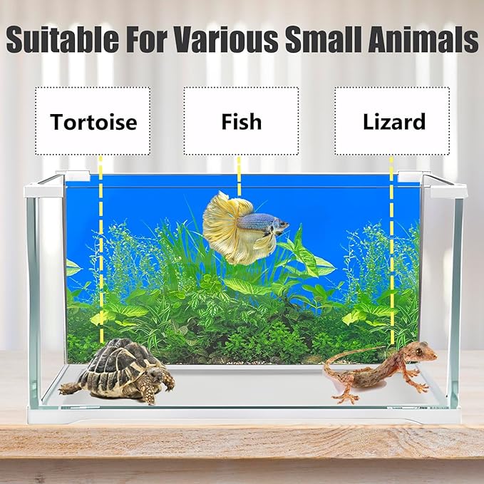 Fish Backgrounds Paper Double Sides Undersea Aquarium Background Poster Colorful Sea Anemone Fish Tank Background Sticker Decorations 12"x 25"