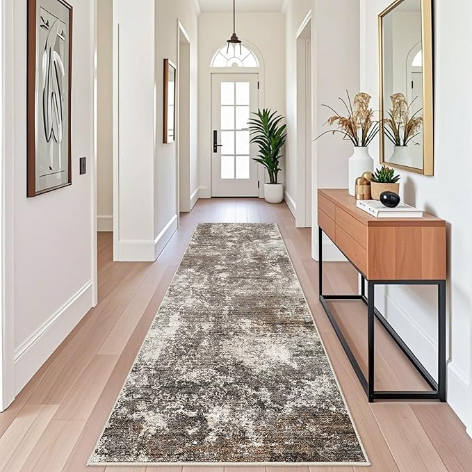 3x10 ft Long Hallway Runner Rug – Non-Slip Washable Kitchen Floor Rug