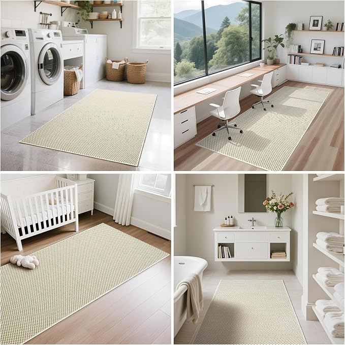 YDKGL 2x5 ft Hallway Runner Rug Boho Woven Washable Long Kitchen Runner Rugs