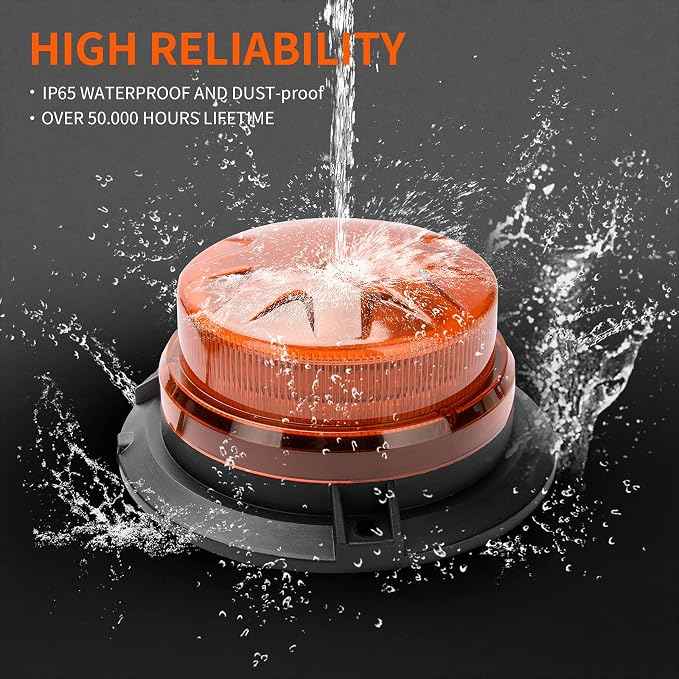 AUXMOTEC Amber Led Emergency Strobe Beacon Lights Bar