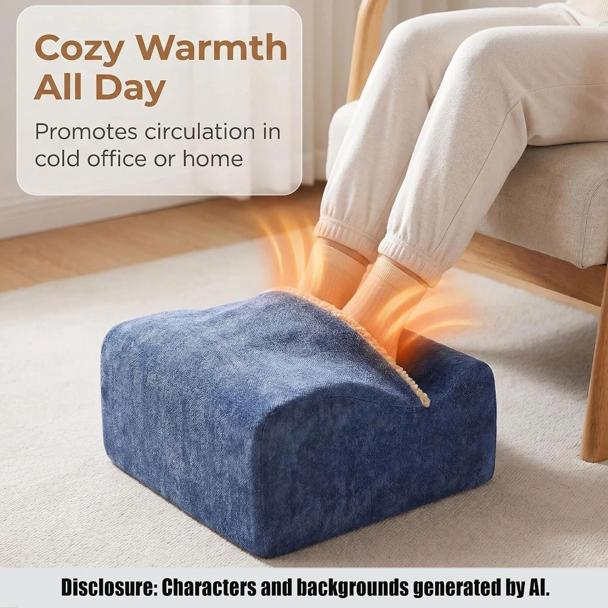 Keep Warm Foot Stool Foot Rest for Under Desk At Work