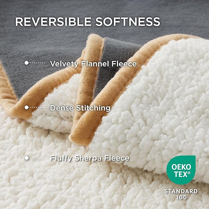Bedsure Waterproof Dog Blankets and Calming Dog Bed for Small Dogs
