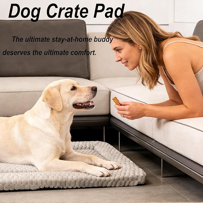 Dog Bed Mat - Reversible Dog Crate Bed Mats, Soft & Breathable Kennel Pad, Durable Crate Bed for Small Medium Large Dogs & Cats