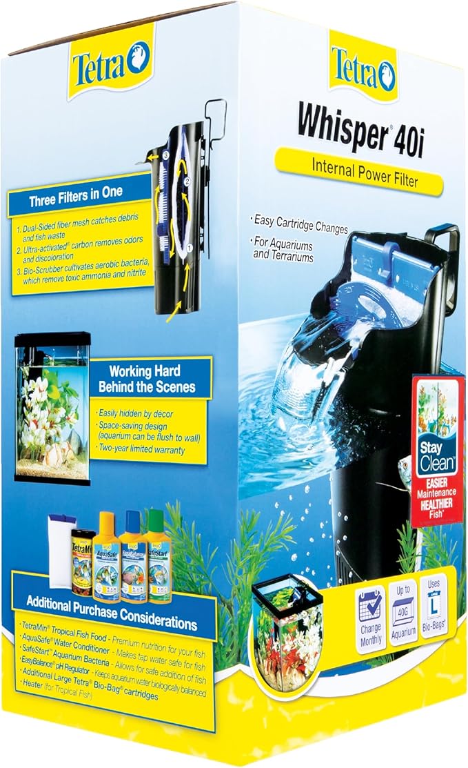 Tetra Whisper Internal Filter 20 To 40 Gallons,