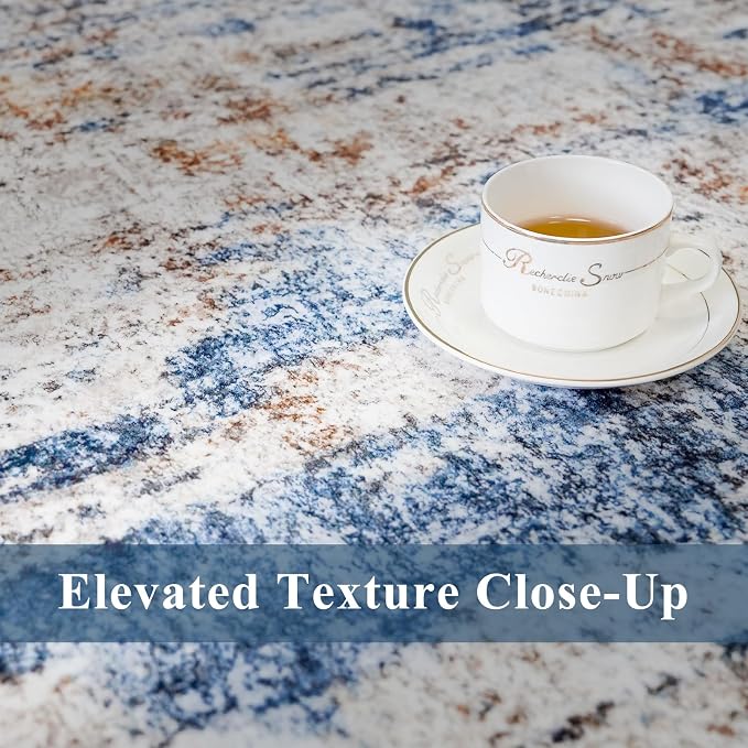 3x3 Square Entryway Rug Washable – Non-Slip Small Area Rug