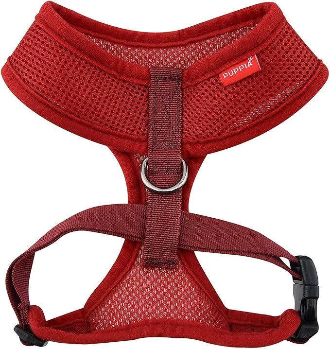 Puppia Soft Dog Harness, Wine, X-Small (PDCF-AC30-WN-XS)