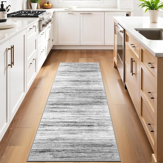3x9 Washable Runner Rug for Family: Easy-to-Clean Runners for Hallway Entryway