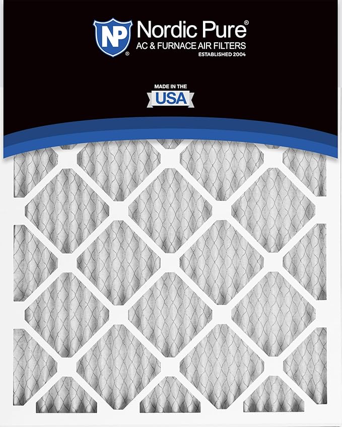 Nordic Pure 20x25x1 Pleated MERV 12 Air Filters 3 Pack
