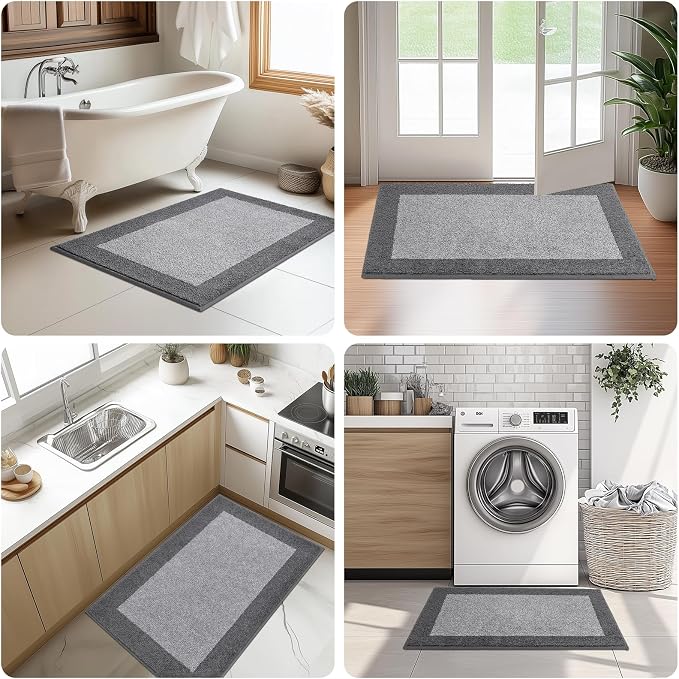 Machine Washable Kitchen Rug 24" x 84", Non Slip Kitchen Mat