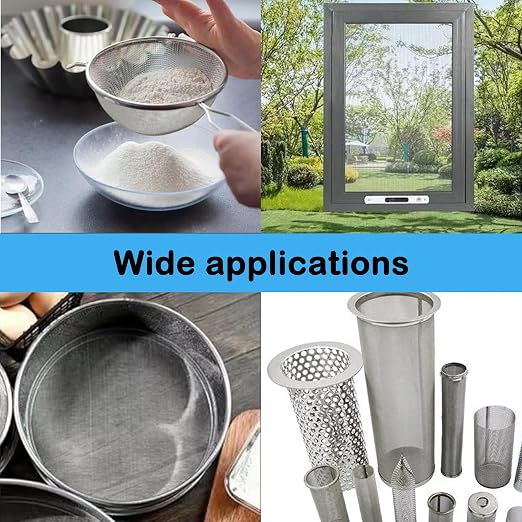 304 Stainless Steel Mesh Screen#40Mesh -Size:15.7"x47.2",
