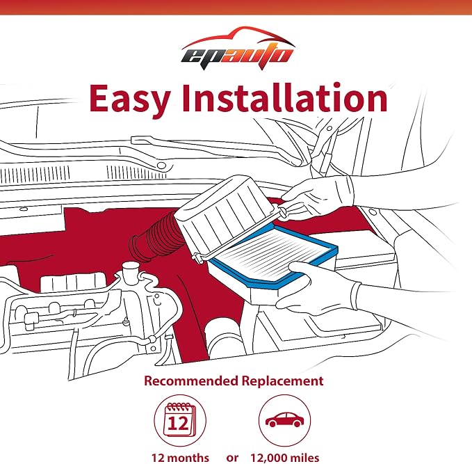 EPAuto GP888 Diesel Engine Air Filter Compatible