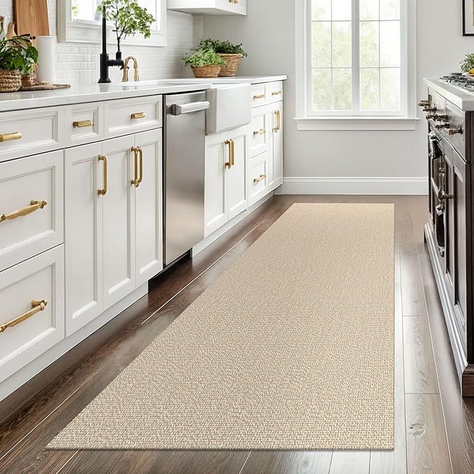 EARTHALL Washable Runner Rug 3x8 Ft Non Slip Runners