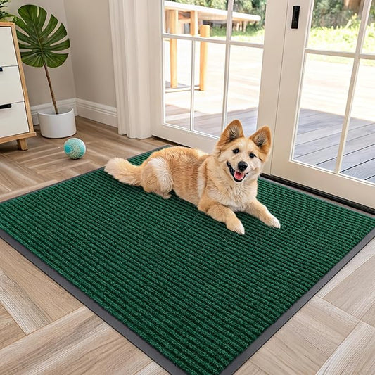 OLANLY Front Door Mat Indoor Outdoor Entrance, Waterproof Heavy Duty Doormat