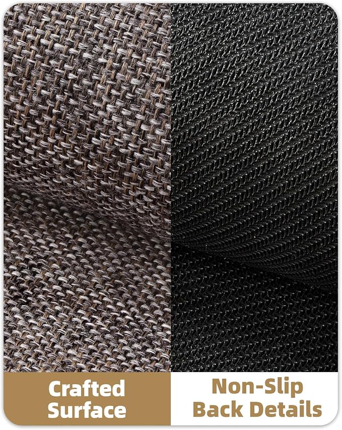 Color&Geometry Ultra Thin Indoor Door Mat 32"x48", Non Slip Rubber Backed Dirt