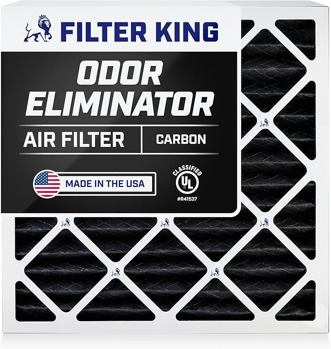 Filter King 17.25x23.25x1 Air Filter | 4-PACK | Carbon MERV 8 HVAC Pleated A/C
