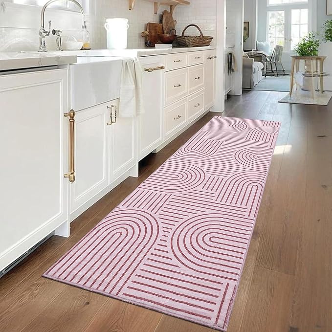 ROYHOME Modern Rug 2x6 Runners for Hallways, Abstract Kitchen Runner Rugs Non