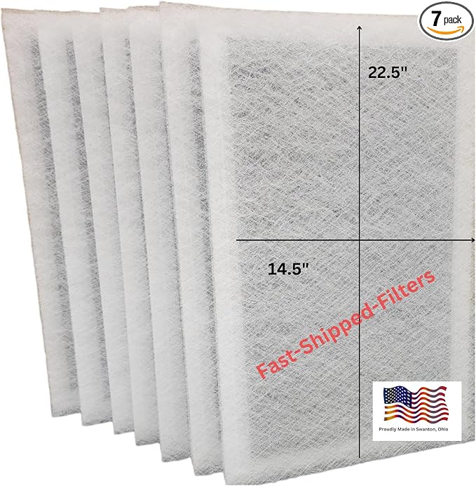 Fast-Shipped-Filters 7 Pack 20x25 Replacement Filter Pads Designed to Fit