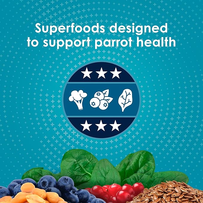 Kaytee Forti-Diet Pro Health Pet Parrot Bird Food, 8 Pound