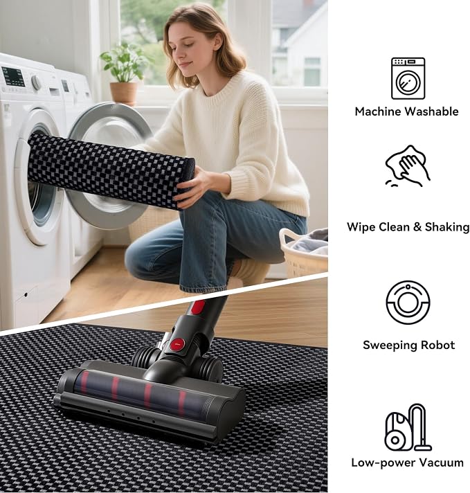 YDKGL 2x6 ft Kitchen Runner Rug Mat Non Slip Boho Woven Hallway Runner Washable
