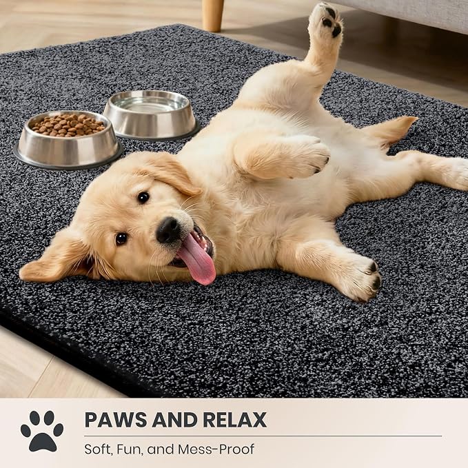 PURRUGS Dirt Trapping Door Mat 31.5" x 70", Non-Slip Machine Washable Entryway