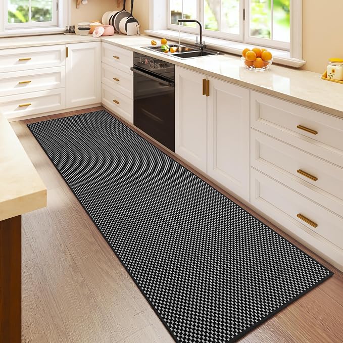 YDKGL 2x6 ft Kitchen Runner Rug Mat Non Slip Boho Woven Hallway Runner Washable