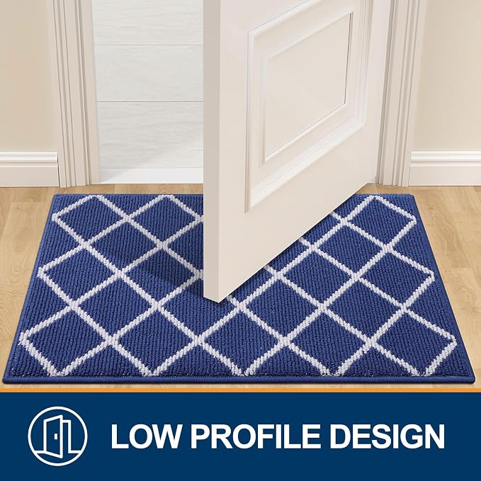 Finchitty Indoor Door Mat, Dirt Resistant and Absorbent, Low-Profile, Washable