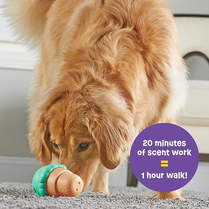 Brightkins Large Ice Cream Cone Treat Dispensers for Dogs - Interactive Dog Toys for All Breeds, Gifts for Dogs (Pack of 2)