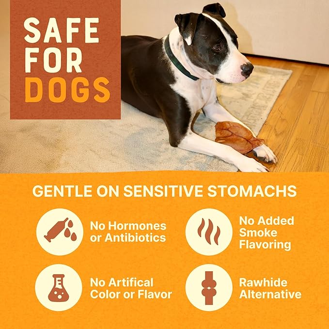 Gaines Pet Pig Ears for Dogs - 40 Pack, Thick Cut, All-Natural Whole Ears - No Additives Or Hormones, Safe Rawhide Alternative, Dental Health, Easy to Digest, Great for Small to Large Dogs